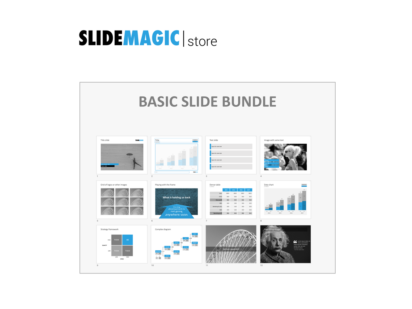 Basic slide bundle