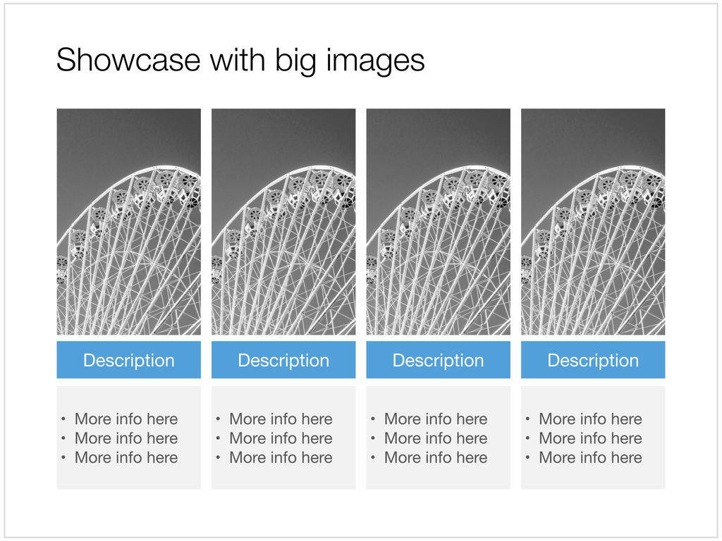 Image grid in Apple Keynote