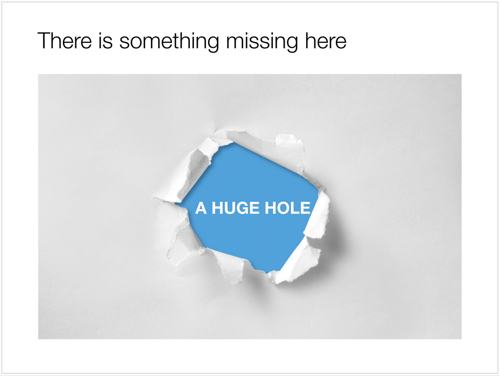 Paper hole in Apple Keynote