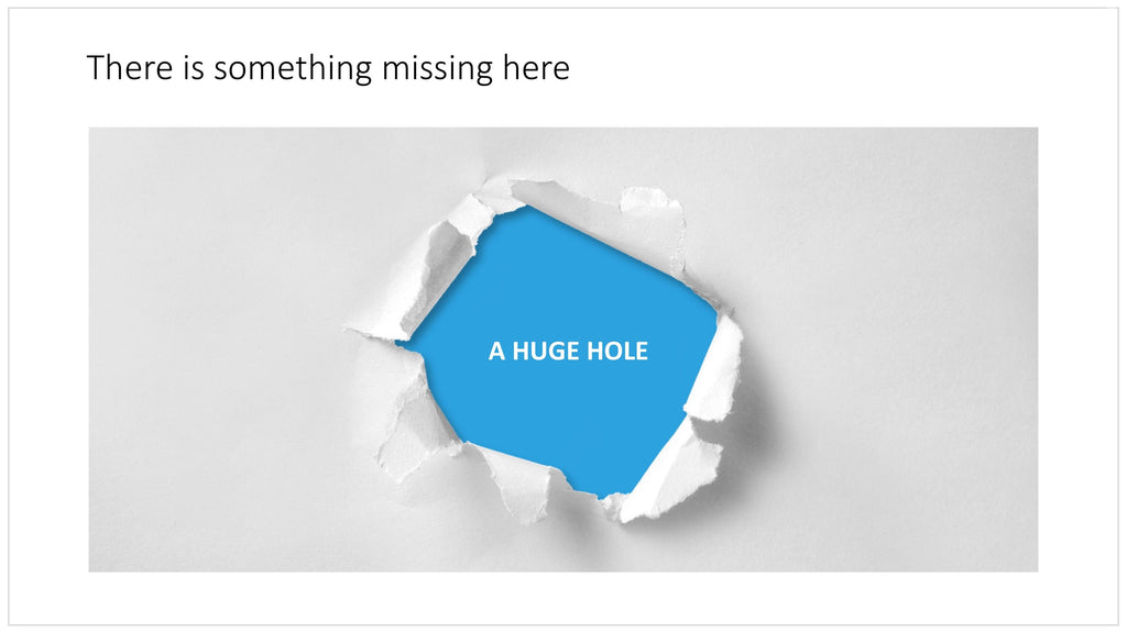 Paper hole in PowerPoint