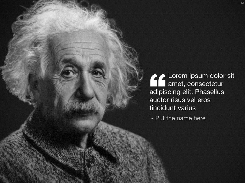 Quote page in Apple Keynote