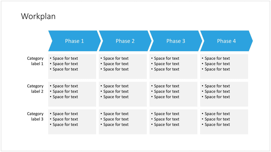 Workplan in PowerPoint