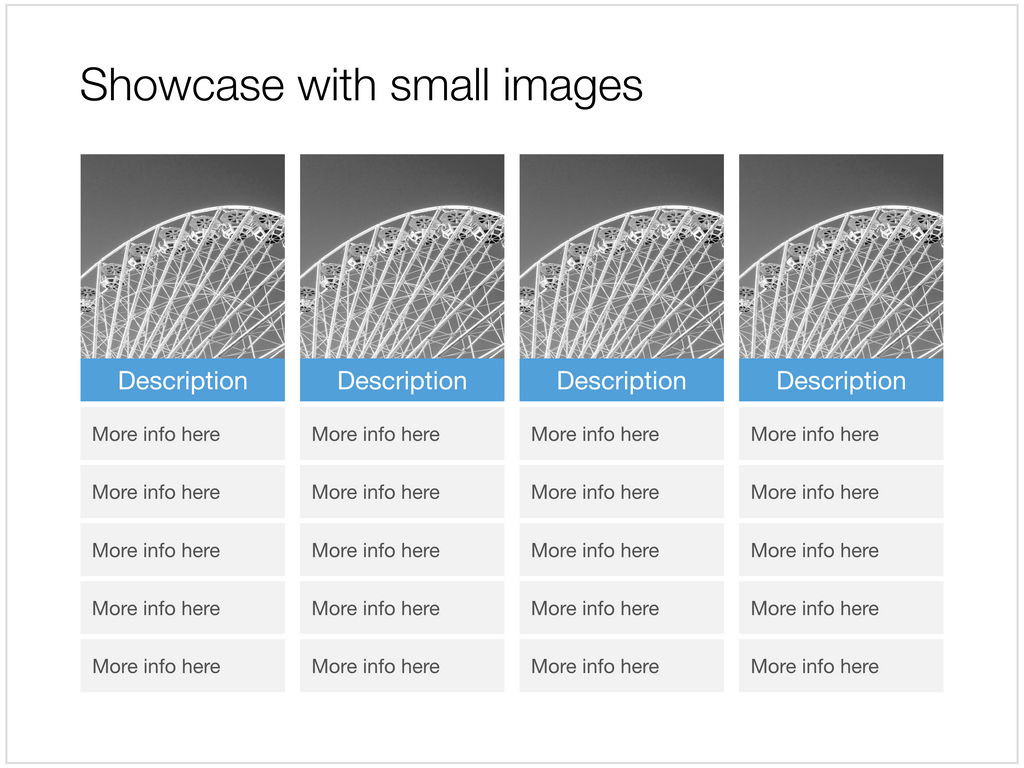 Image grid in Apple Keynote