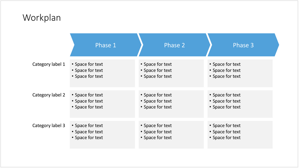 Workplan in Apple Keynote
