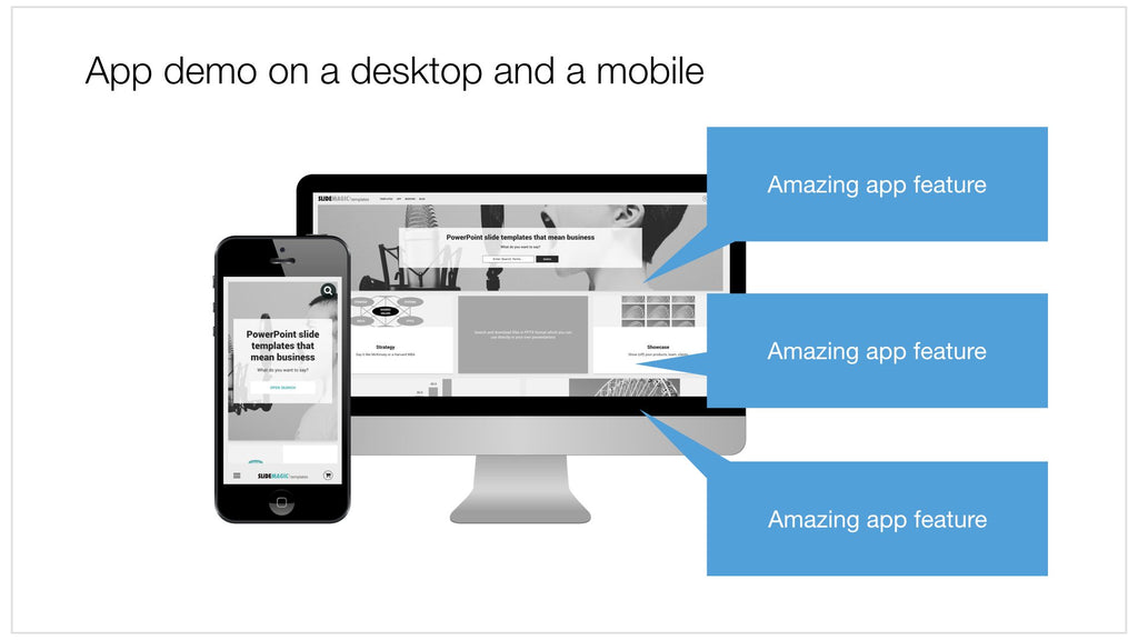 App demo in Apple Keynote