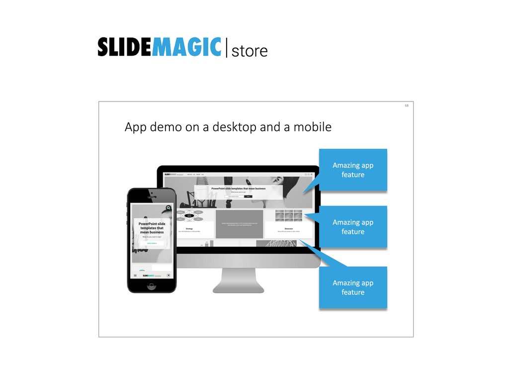 App demo in PowerPoint