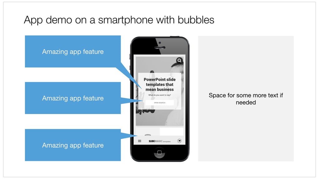 App demo in Apple Keynote