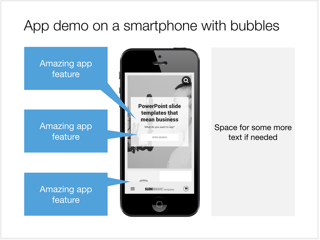 App demo in Apple Keynote