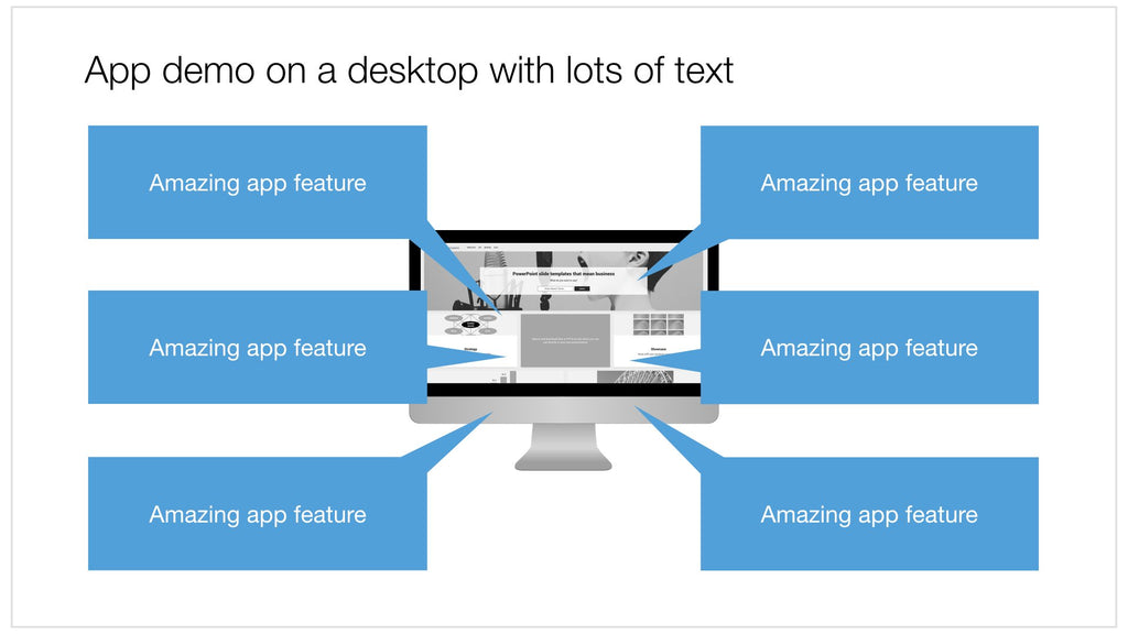 App demo in Apple Keynote