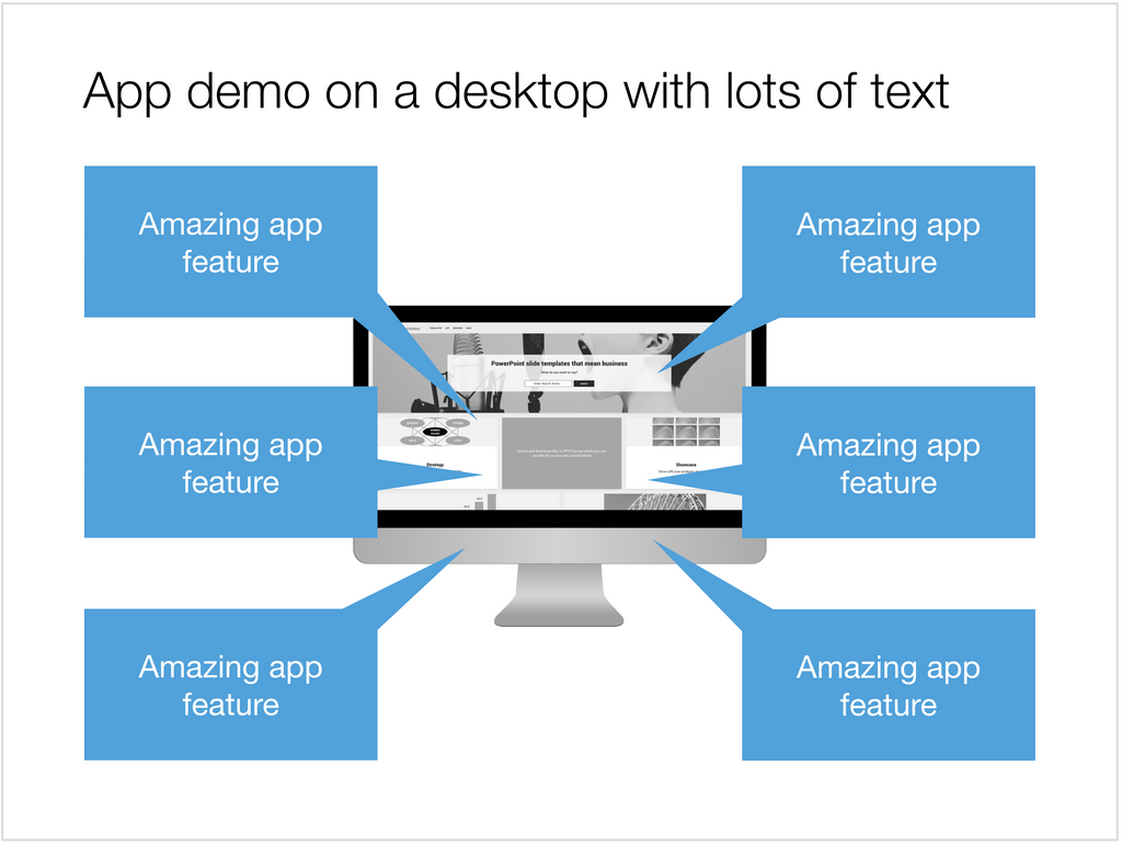 App demo in Apple Keynote