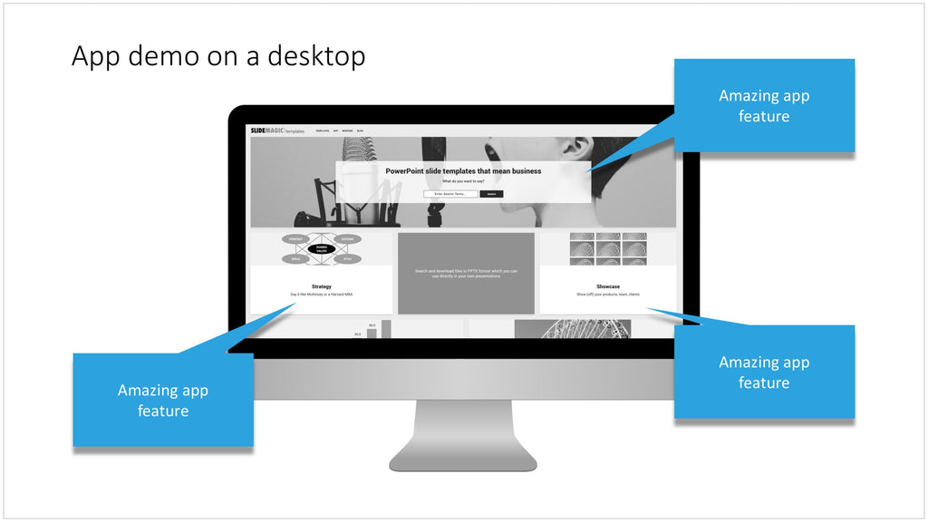 App demo in PowerPoint