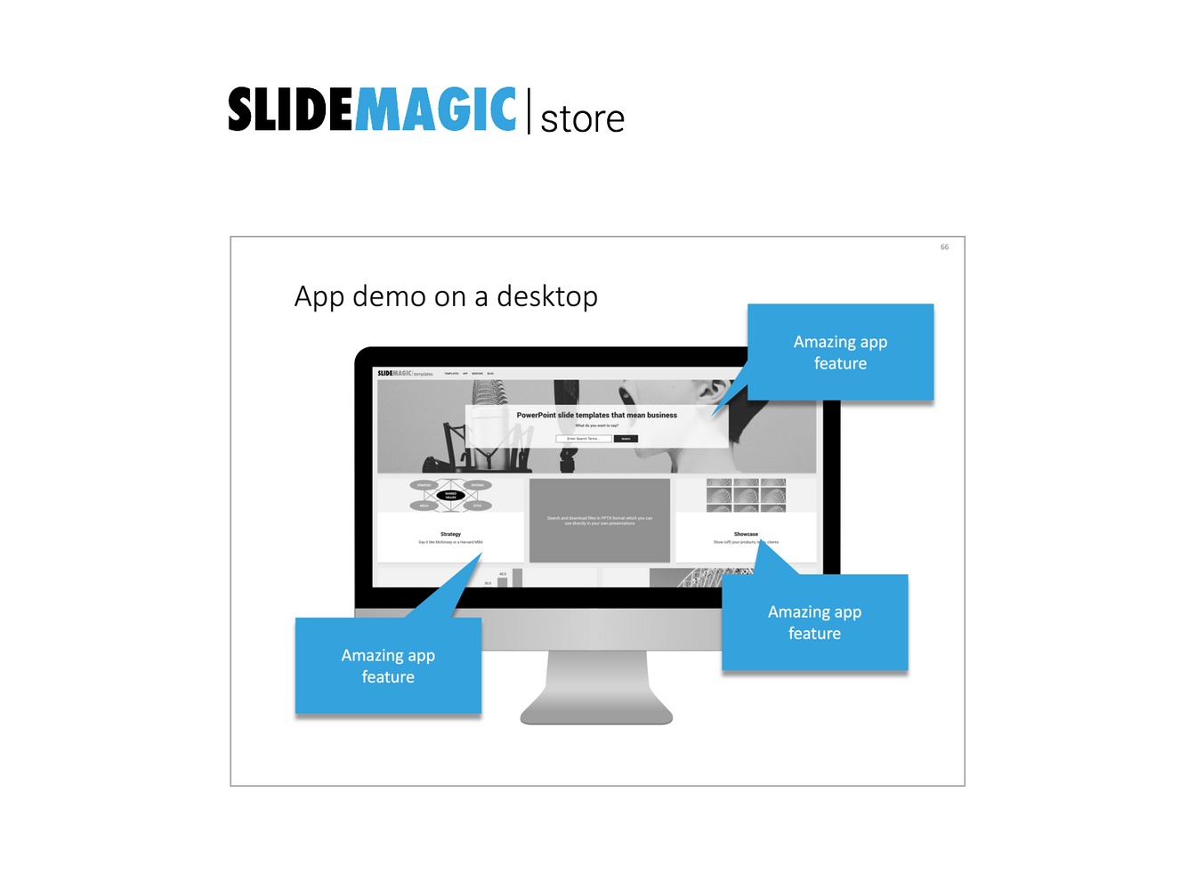 App demo in PowerPoint