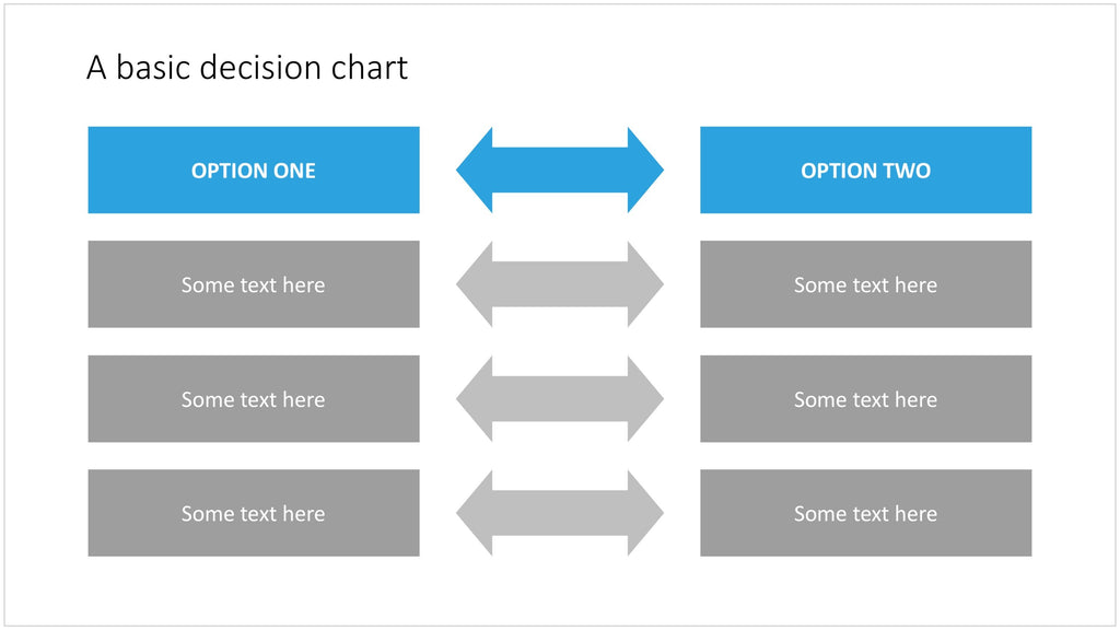 Comparison slide in PowerPoint