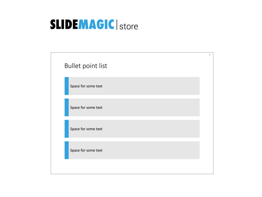 Four bullet points in PowerPoint