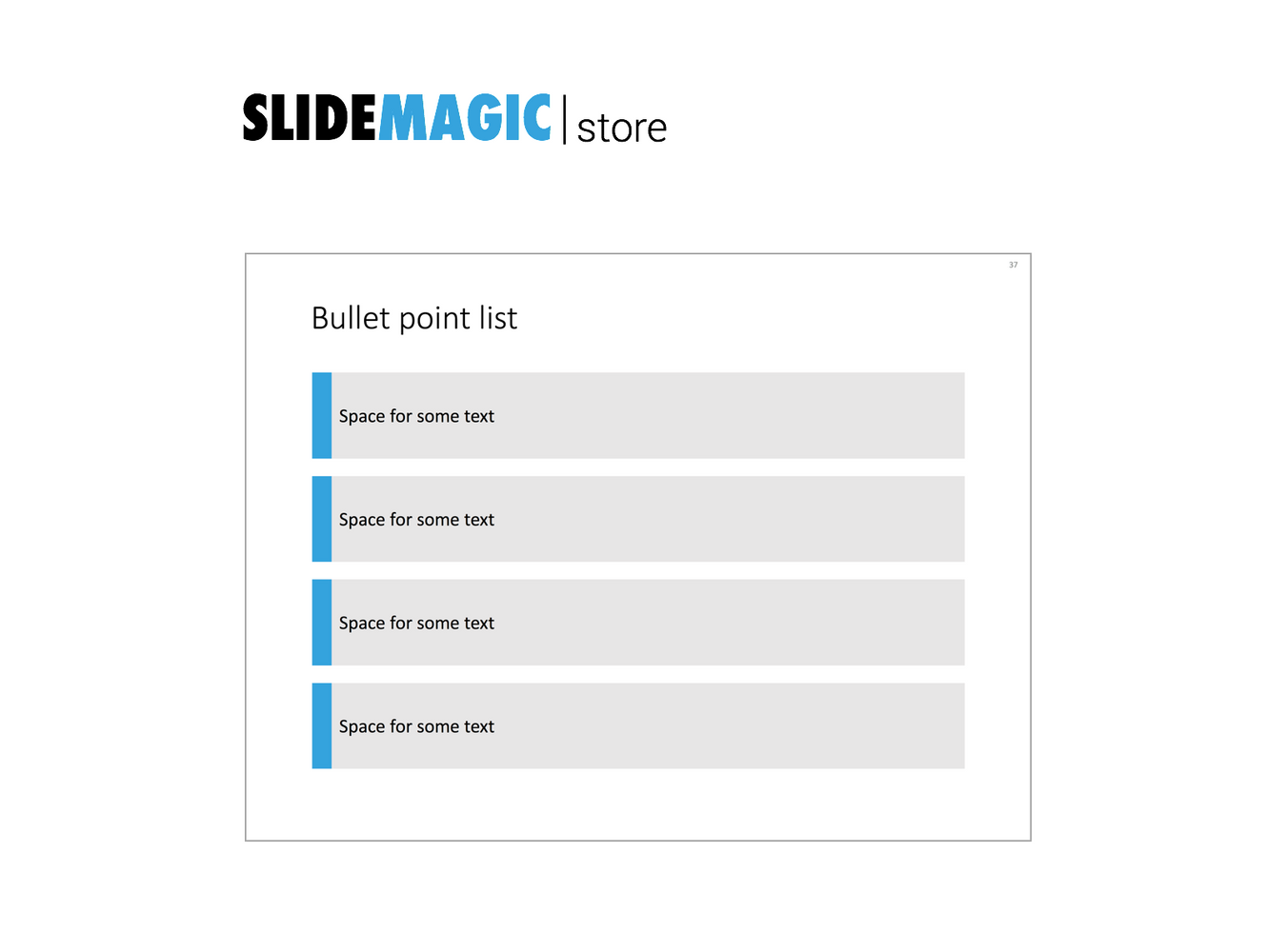 Four bullet points in PowerPoint