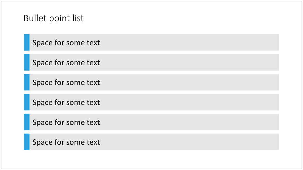 6 bullet points in PowerPoint