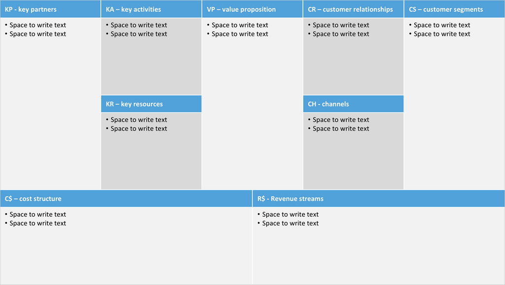 Business model canvas-PowerPoint-16:9