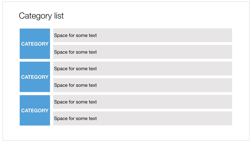 Grouped bullet list in Apple Keynote