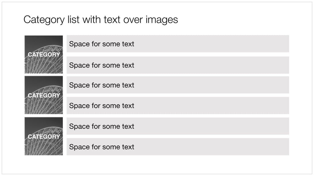 Grouped bullet points with images in Apple Keynote