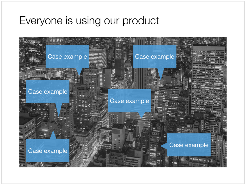City by night in Apple Keynote