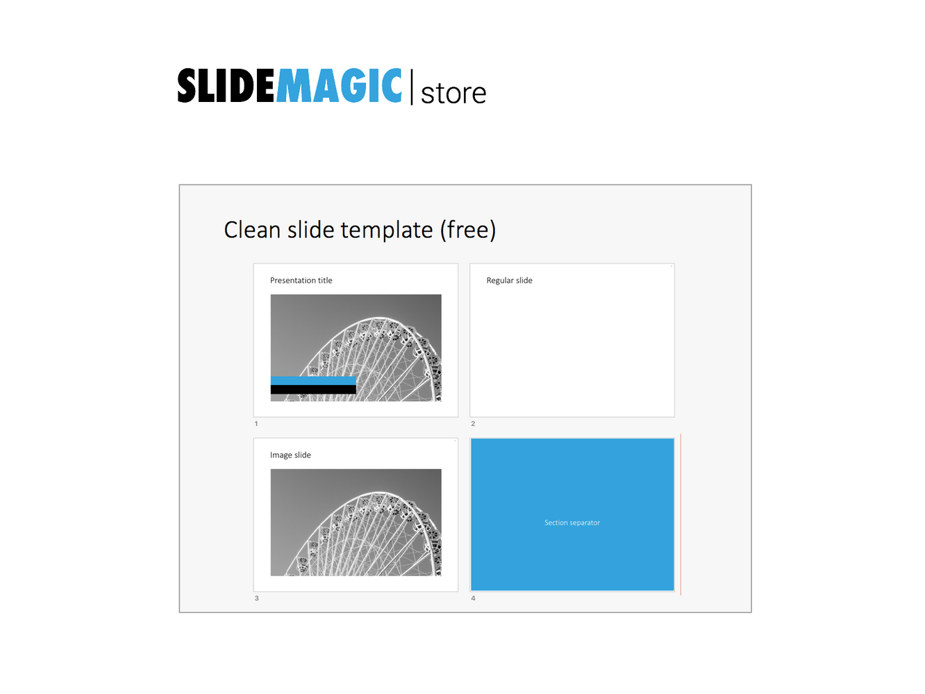 A clean PowerPoint presentation template