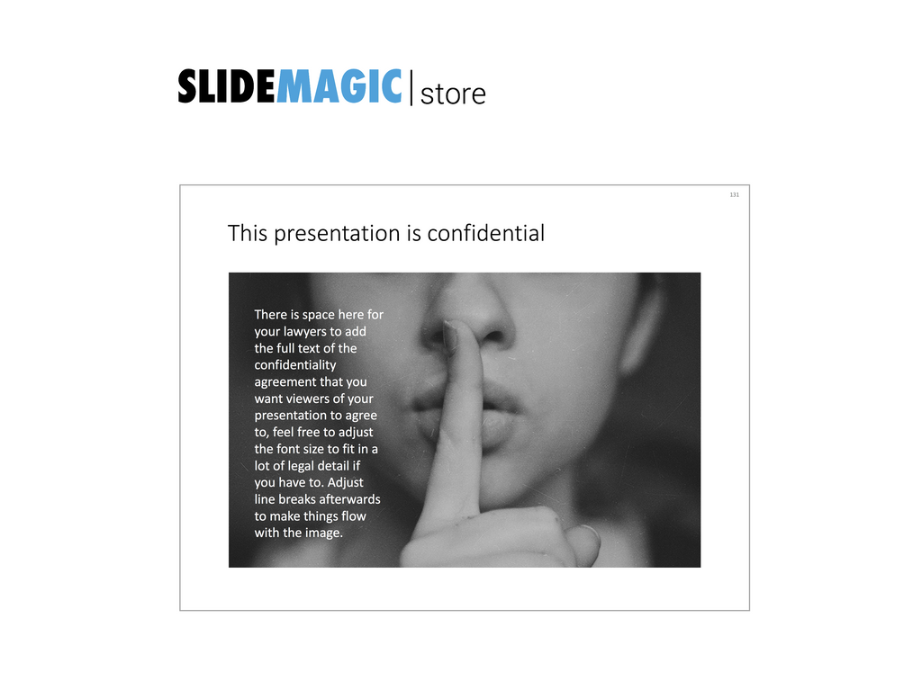 Confidential slide in PowerPoint