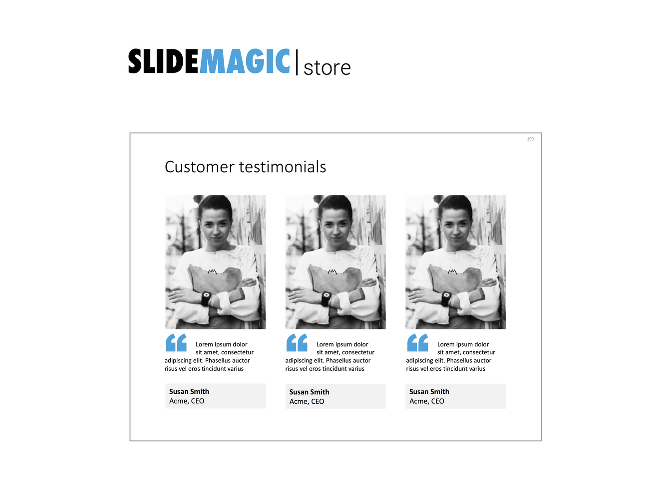 Testimonial in PowerPoint