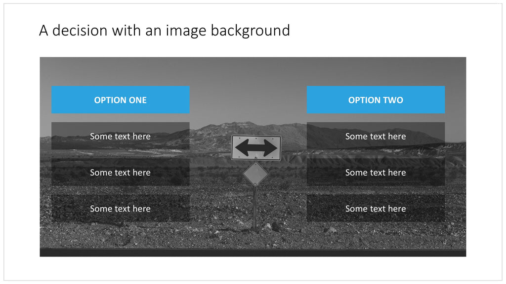 Comparison slide in PowerPoint