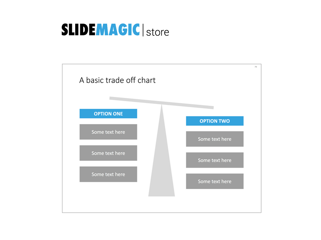 A scale in PowerPoint