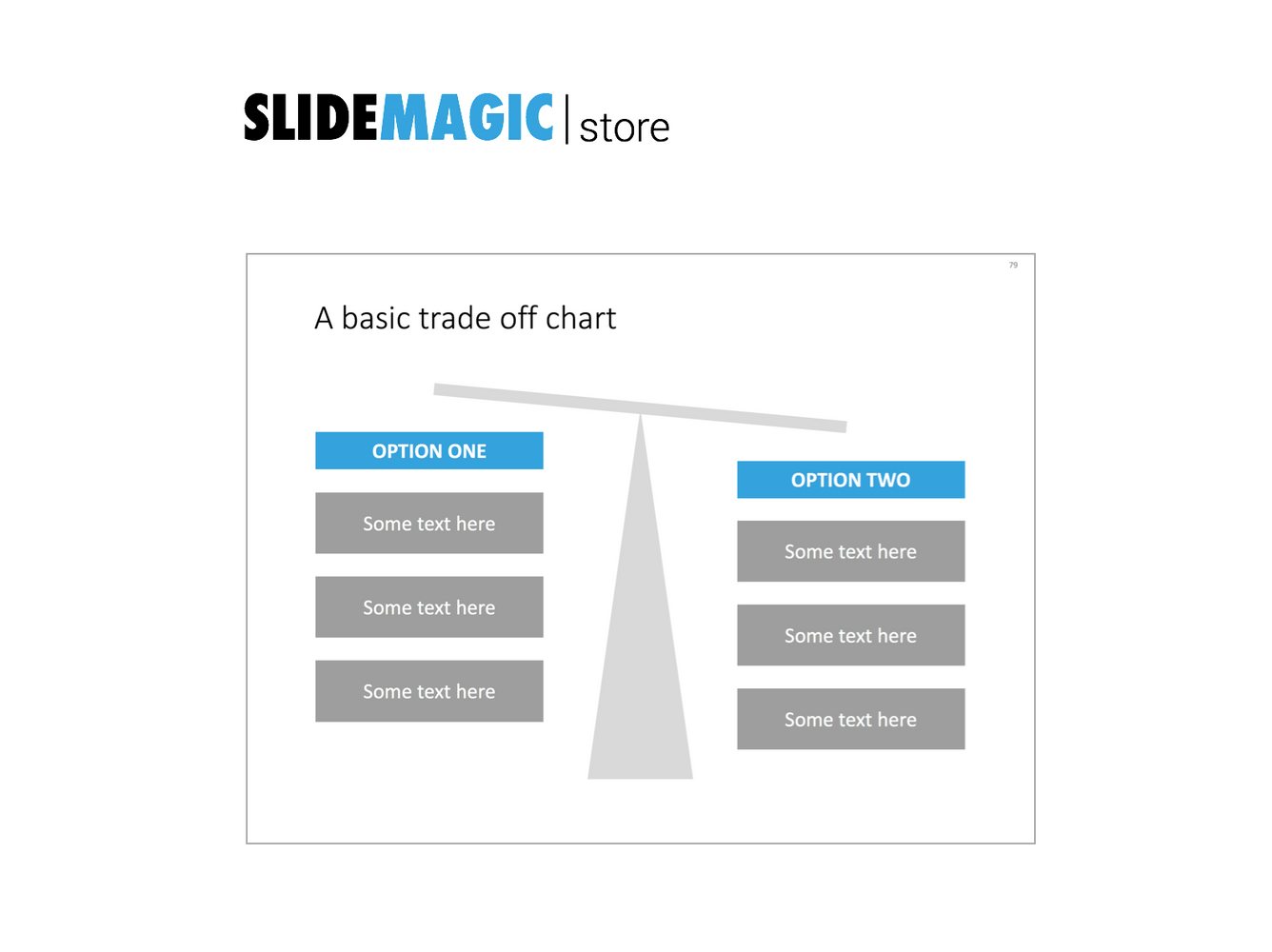 A scale in PowerPoint