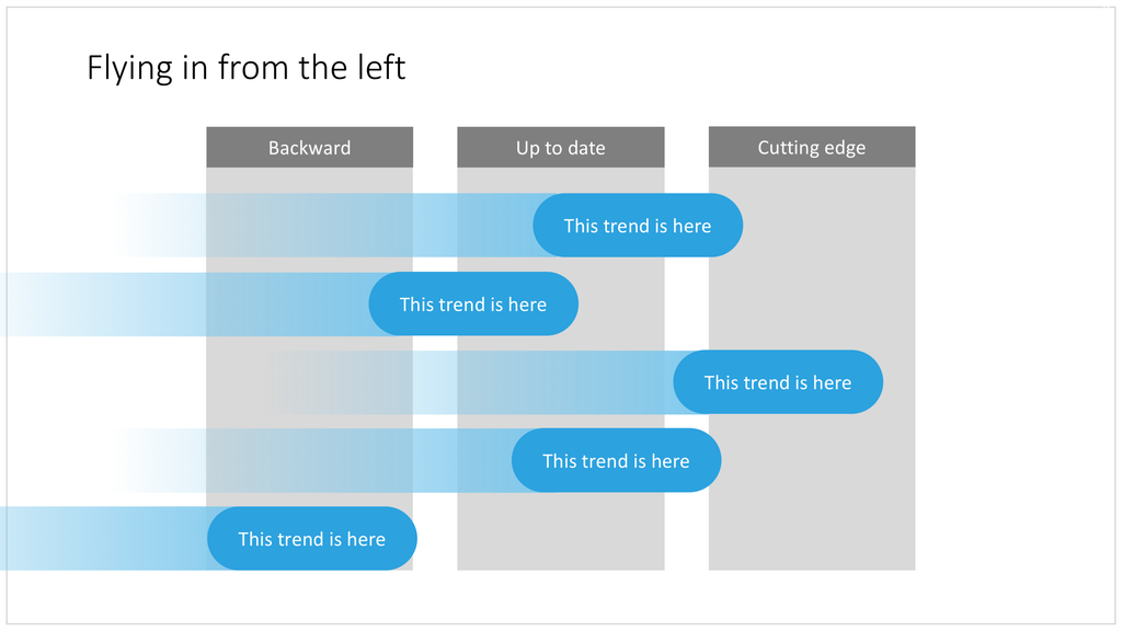 Flying shapes in PowerPoint