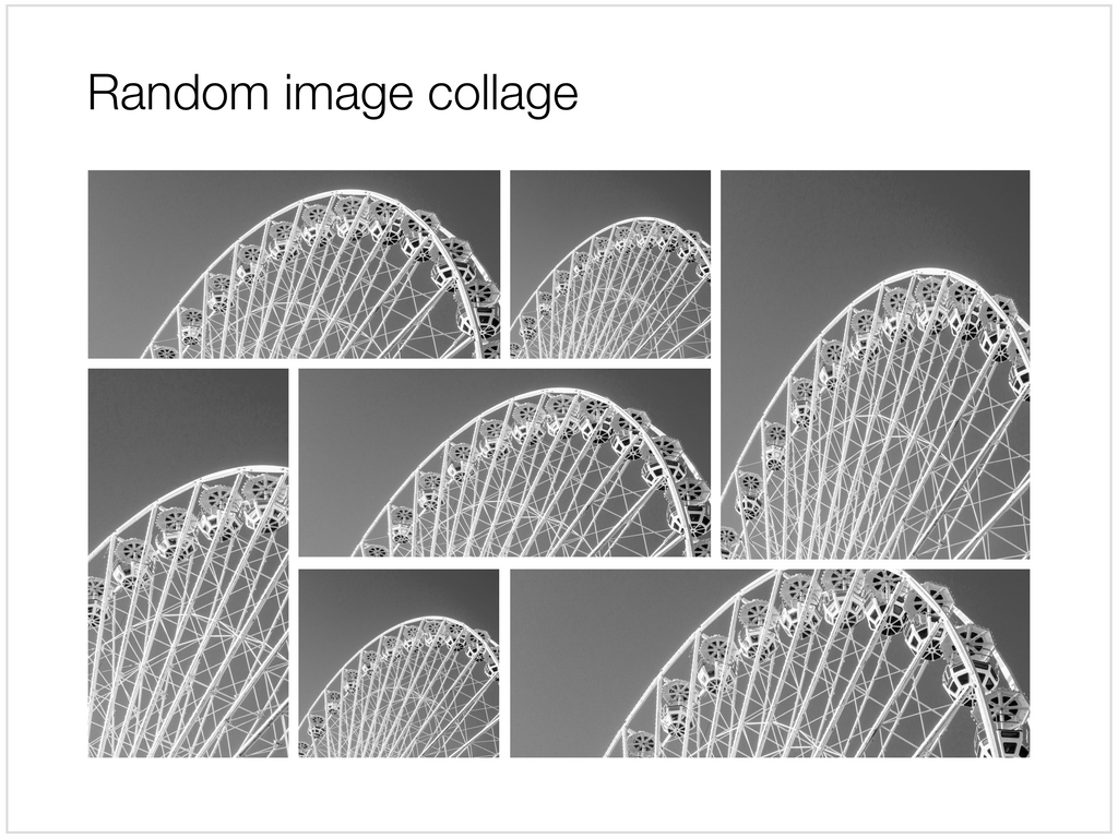 Image collage in Apple Keynote