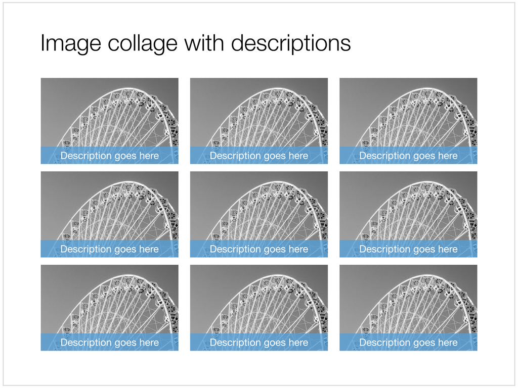 Image collage in Apple Keynote