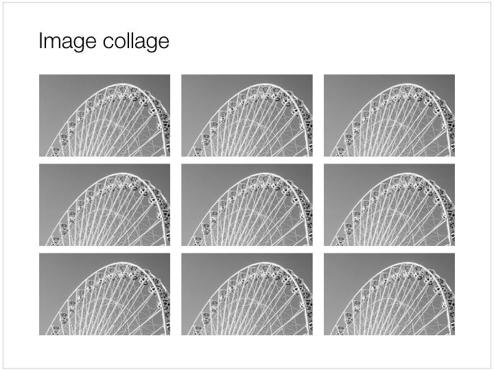 Grid with images for Apple Keynote - 4:3 aspect