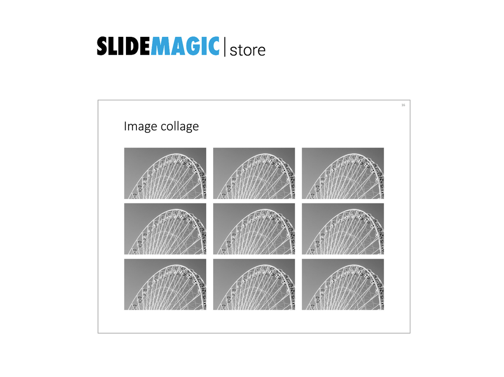 PowerPoint grid with images