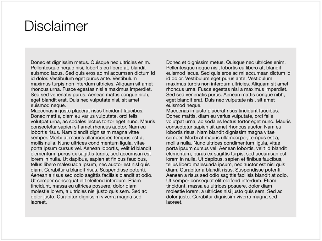 Disclaimer in Apple Keynote