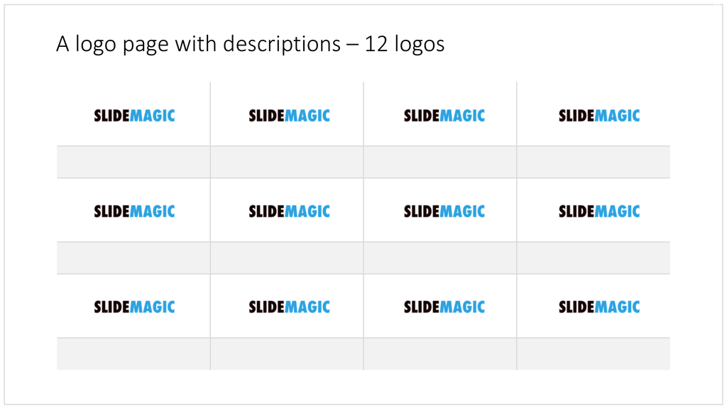 Logo page in PowerPoint