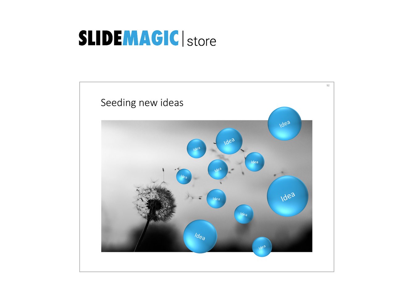 Dandelion in PowerPoint