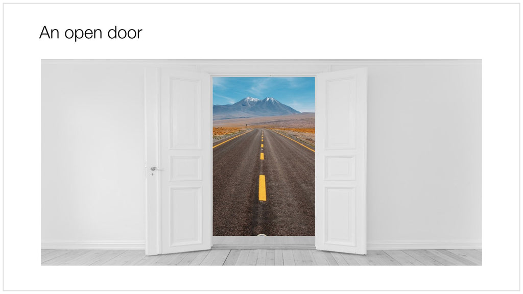 Open door in Apple Keynote