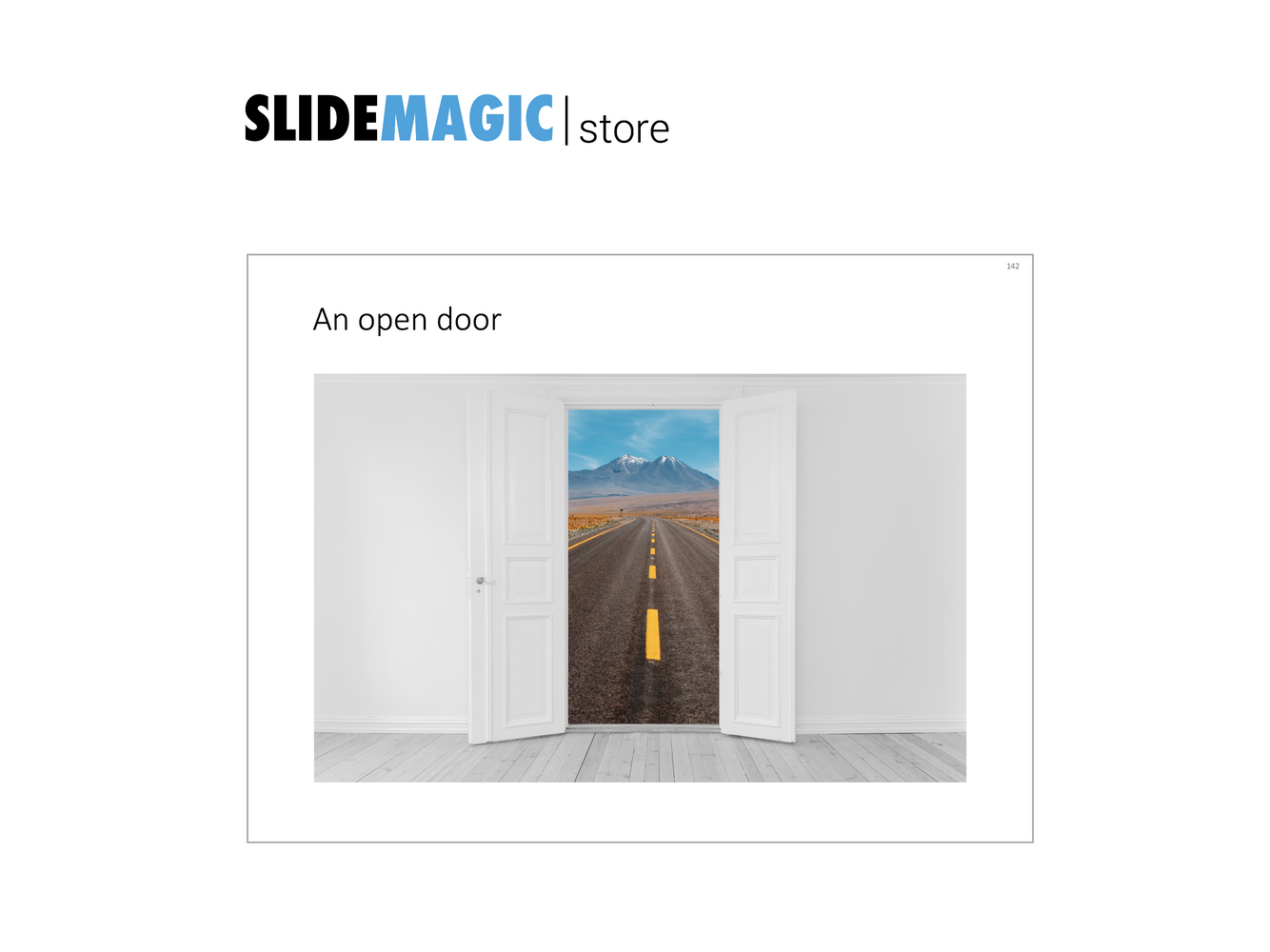 Open door in PowerPoint