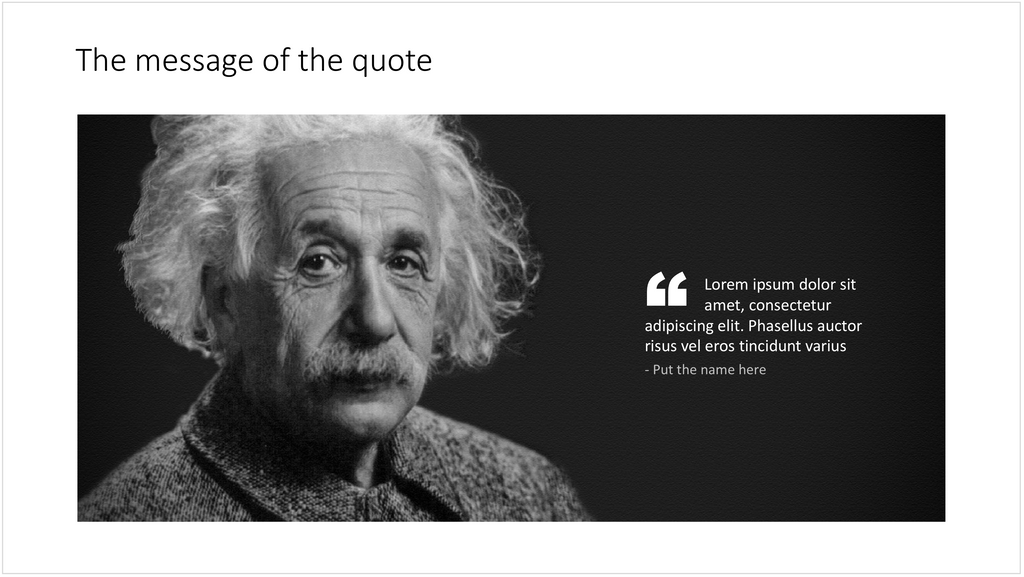 PowerPoint quote slide - 16:9 aspect ratio