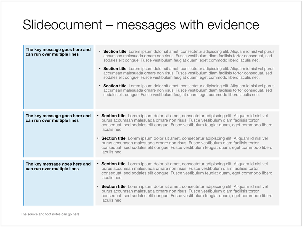 Dense text page in Apple Keynote