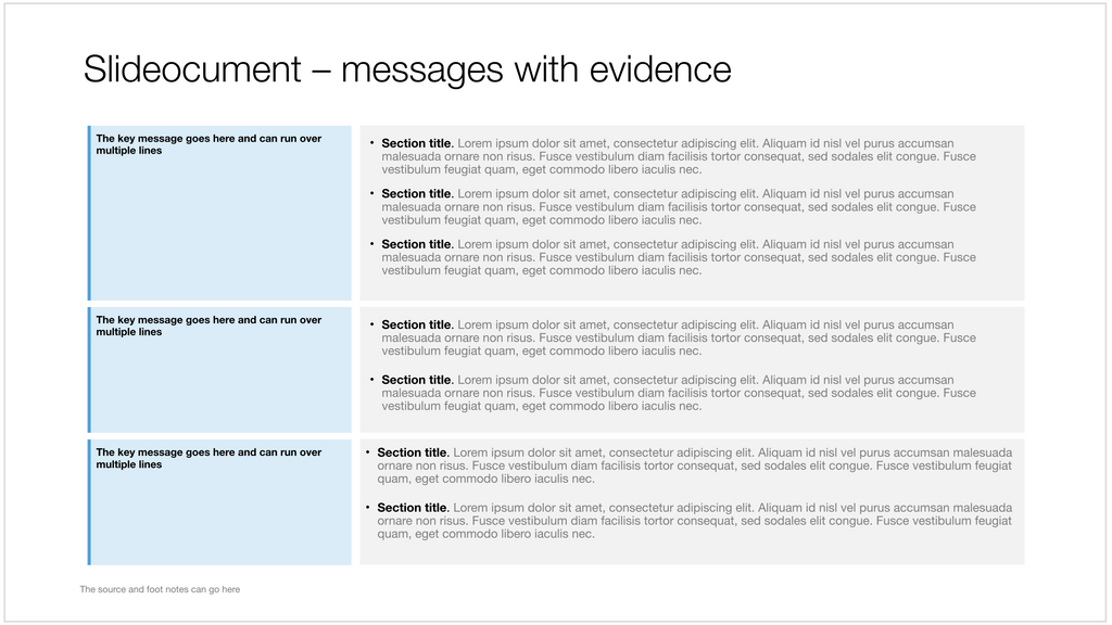 Dense text page in Apple Keynote