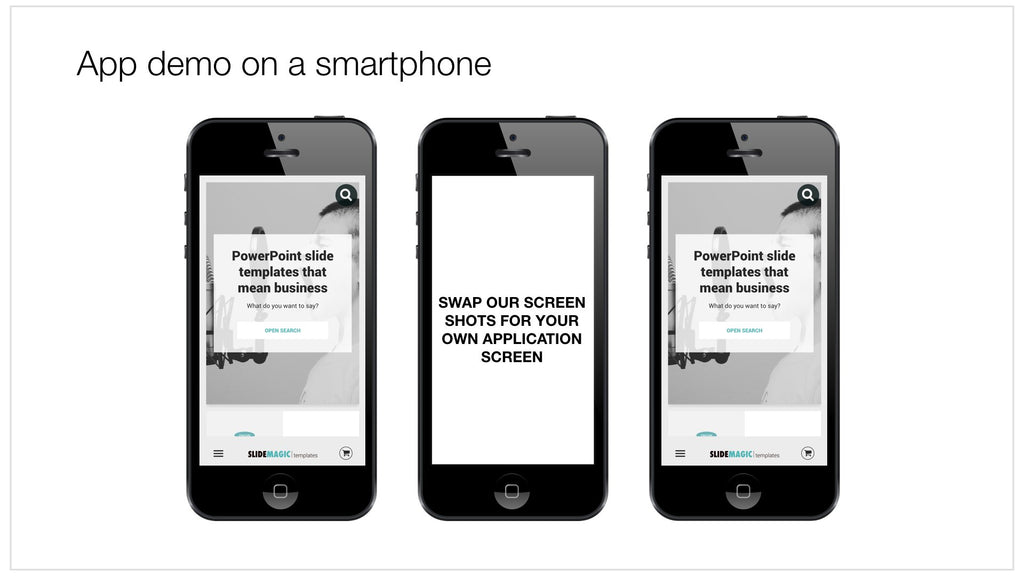 App demo in Apple Keynote