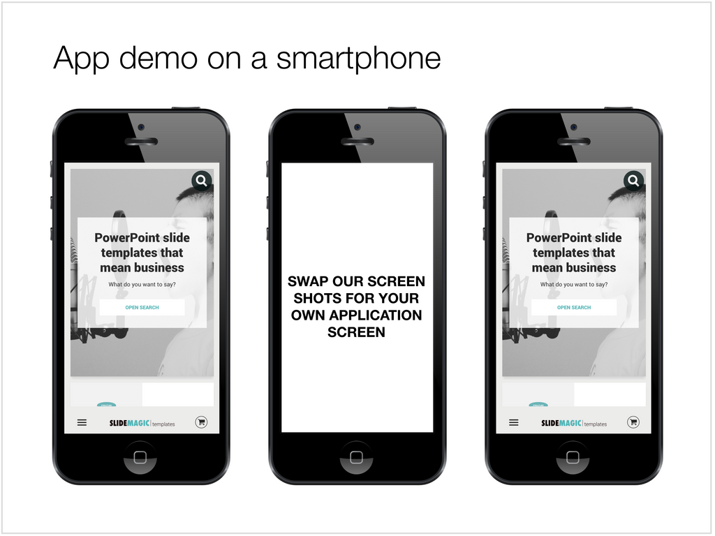 App demo in Apple Keynote