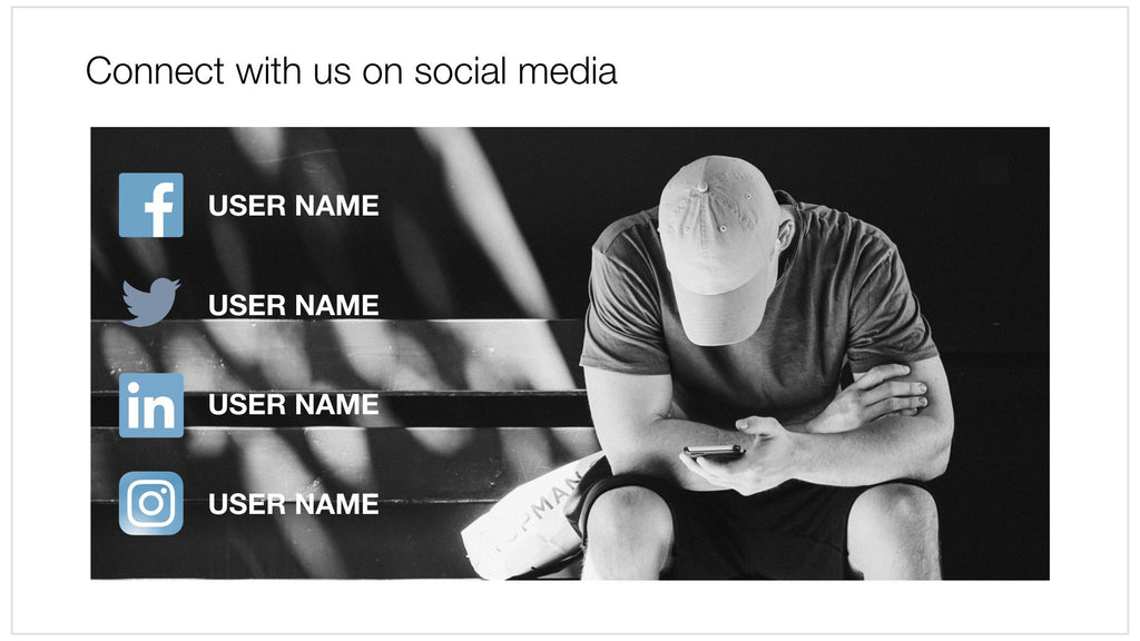 Social media icons in Apple Keynote