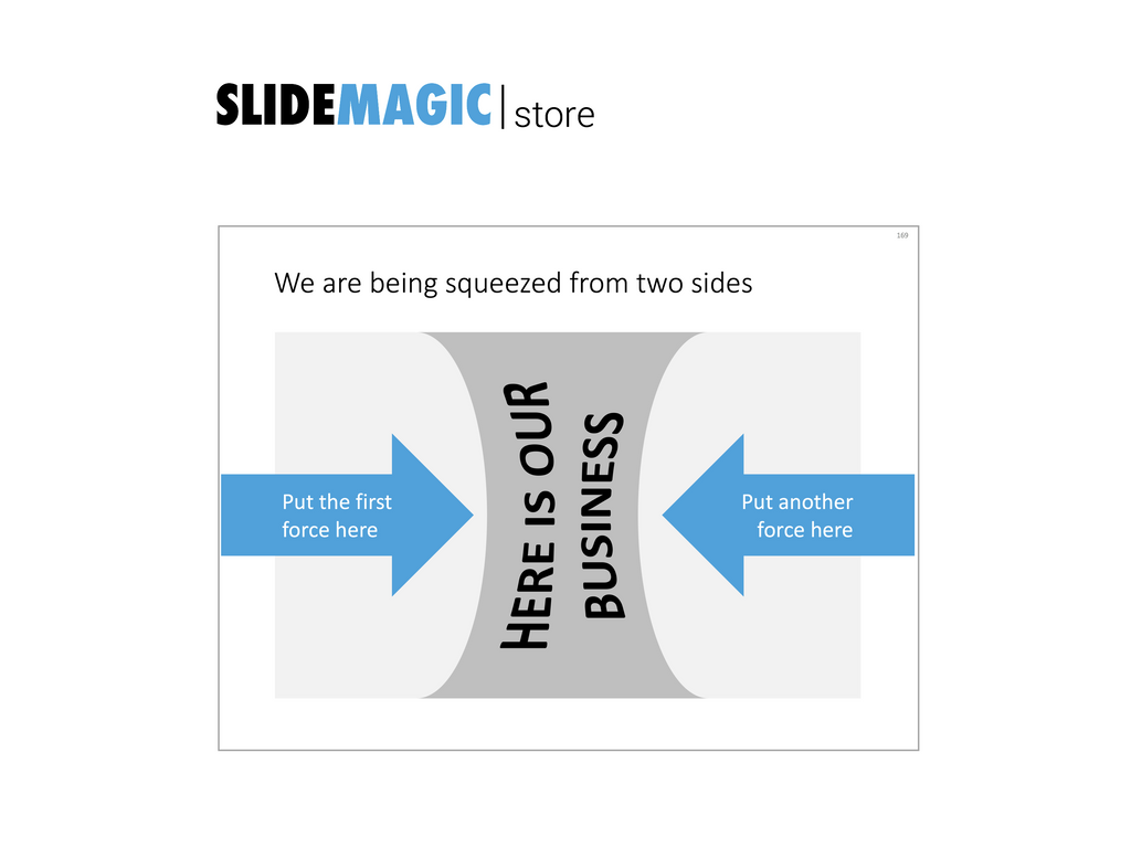 Squeezed in PowerPoint