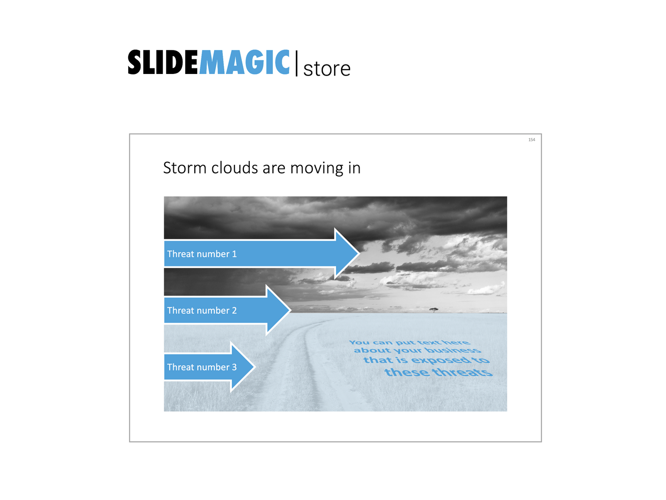Storm clouds in PowerPoint