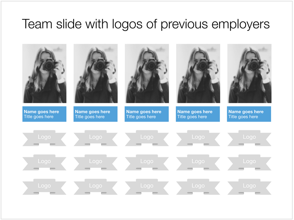Team slide in PowerPoint