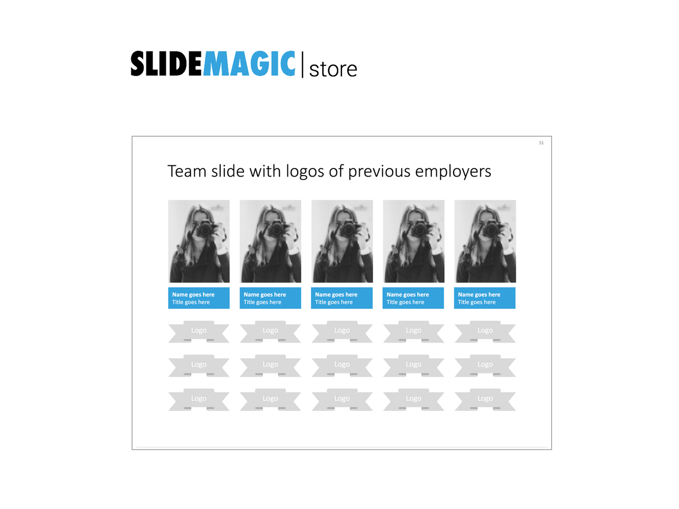 Team slide in PowerPoint